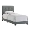 Intercon UB-BR-ADYTWN-GNM-C Intercon UB-BR-ADYTWN-GNM-C Addyson - Upholstered Twin Bed - Gunmetal