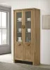 Coaster Fine Furniture 193616 Adina - Tall Display Cabinet - Distressed Light Brown
