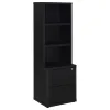 Coaster Fine Furniture 802703-S3 Westpark - 3 Piece Wall Unit Bookcase Set With USB - Black