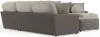 Jackson Furniture Industries 4047/63/59/30/76/28-29 Canyon - 4 Piece Sectional With Cuddler Seat Cushions, Included Accent Pillows And Cocktail Ottoman (Right Side Facing Chaise) - Umber