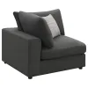 CoasterEssence 551325 Serene - Upholstered Corner - Charcoal