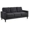 Coaster Fine Furniture 509981 Bowen II - Fabric Upholstered Track Arm Sofa - Steel Gray