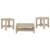 Coaster Fine Furniture 723488-S3 Solano - 3-Piece Square Coffee Table Set - Weathered Mango