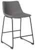 Ashley Furniture D372-824 Ashley Furniture D372-824 Centiar - Upholstered Barstool (Set of 2) - Gray