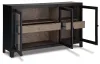Ashley Furniture A4000508 Lenston - Accent Cabinet with 3 Doors - Black / Gray
