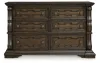 Ashley Furniture B947-31 Maylee - Dresser - Dark Brown