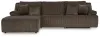 Ashley Furniture 92705S7 Ashley Furniture 92705S7 Top Tier - 3-Piece Reclining Sectional Sofa With Laf Chaise - Chocolate