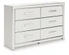 Ashley Furniture PCB3381-31 Ashley Furniture PCB3381-31 Zuraleus - Six Drawer Dresser - White
