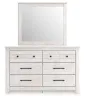 Ashley Furniture PCB1171B1 Ashley Furniture PCB1171B1 Makidern - Dresser And Mirror - Whitewash