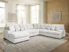 Ashley Furniture PC66906S12 Ashley Furniture PC66906S12 Misty-Lakes - 5-Piece Sectional With LAF Corner Chaise - Chalk