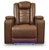 Ashley Furniture PCU1420013 Gruaro - Power Recliner With Adjustable Headrest - Amber