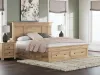 Ashley Furniture PCB1170B17 Ashley Furniture PCB1170B17 Makidern - King Panel Storage Bed With 2 Under Bed Storage Units And Storage Footboard - Tan