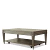Riverside Furniture 37002 Dara Two - Rectangular Cocktail Table - Gray Wash