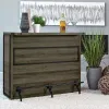 CoasterEveryday 182071 Joe - 5-Shelf Composite Wood Home Bar Wine Cabinet - Aged Oak
