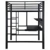 CoasterElevations 460023 Avalon - Full Workstation Loft Bed - Black