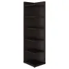 CoasterEveryday 800270 Alder - 6-Shelf Corner Bookcase - Cappuccino