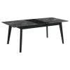 CoasterEssence 121251 Crestmont - Extension Dining Table Faux Marble - Black