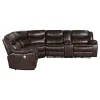 Coaster Fine Furniture 610190P Sycamore - Upholstered Power Reclining Sectional Sofa - Brown
