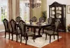 Furniture of America CM3878AC-2PK Rosalina - Arm Chair (Set of 2) - Walnut / Beige