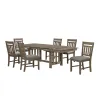 New Classic 40-3412-D6C New Classic 40-3412-D6C Harrisburg - Dining Table & 6 Chairs - Brown