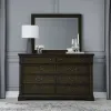 Liberty Furniture 512-BR-DM Arden Road - Dresser & Mirror - Satin Cherry