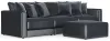 Jackson Furniture Industries 2245/37/31/36/12-23 Jackson Furniture Industries 2245/37/31/36/12-23 Remington - 3 Piece Modular Sofa And 1 Included Cocktail Ottoman - Slate