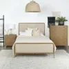 Coaster Fine Furniture 224301KECRM Arini - Eastern King Panel Bed - Cream And Sand Wash
