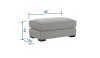 Jackson Furniture Industries 215210-1866/28 Alden - Ottoman - Stone