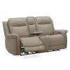 Liberty Furniture 7030CS-23P Cora - Loveseat With Console P3 & ZG - Aline Cashmere