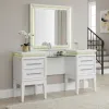 Liberty Furniture 781-BR35 Reflections - Vanity Desk - Pearl White & Rhinestone