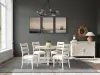 Riverside Furniture 79452 Glenndale - Round Dining Table - Aged White / Wheat