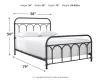 Ashley Furniture B280-672 Ashley Furniture B280-672 Nashburg - Full Metal HDBD/Ftbd/Rails - Black