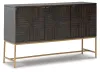 Ashley Furniture A4000316 Elinmore - Accent Cabinet - Brown / Gold Finish