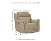 Ashley Furniture 5930213 Ashley Furniture 5930213 Next-Gen Durapella - PWR Recliner/Adj Headrest - Sand