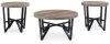 Ashley Furniture T235-13 Deanlee - Occasional Table Set (Set of 3) - Grayish Brown / Black