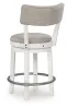 Ashley Furniture D642-224 Robbinsdale - Upholstered Swivel Barstool (Set of 2) - Antique White