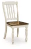 Ashley Furniture PCD616-01 Wirloni - Dining Room Side Chair (Set of 2) - Antique White / Brown