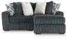 Ashley Furniture 98105S16 Ashley Furniture 98105S16 Midnight-Madness - 2-Piece Sectional With RAF Corner Chaise - Gunmetal