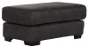 Jackson Furniture Industries 445310-1227/28-3027/28 Grant - Faux Leather Ottoman - Steel
