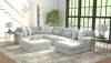 Jackson Furniture Industries 3303/30/62/76/28-18 Logan - 3 Piece Sectional With Comfort Coil Seating And Included Cocktail Ottoman And 9 Accent Pillows (Right Side Facing Chaise) - Moonstruck
