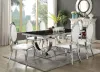CoasterElevations 107871 Antoine - Rectangular Glass Top Dining Table - Black