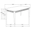 CoasterElevations 110571 Partridge - Rectangular Dining Table - Natural Sheesham