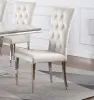 CoasterElevations 111102 Kerwin - Velvet Upholstered Dining Side Chair (Set of 2) - White