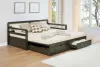 CoasterEssence 305706 Sorrento - 2-Drawer Twin Long Daybed With Extension Trundle - Gray