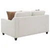 CoasterElevations 552062 Christine - Upholstered Sloped Arm Loveseat - Beige