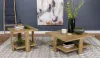 Coaster Fine Furniture 707718 Dawn - Square Engineered Wood Coffee Table - Mango Brown