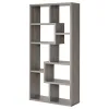 CoasterEveryday 800510 Theo - 7-Shelf Bookshelf - Weathered Gray