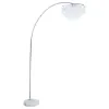 CoasterEveryday 920065 Shirley - Hanging Crystal Arc Metal Floor Lamp - Chrome