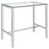 Coaster Fine Furniture 104873-S5 Tolbert - 5 Piece Bar Set With Acrylic Chairs - Clear And Chrome