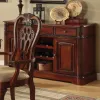 Furniture of America CM3222T-TABLE George Town - Dining Table With Double Pedestals - Cherry